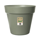 Elho 20cm Olive Green Pairs Flower Pot - Old Railway Line Garden Centre