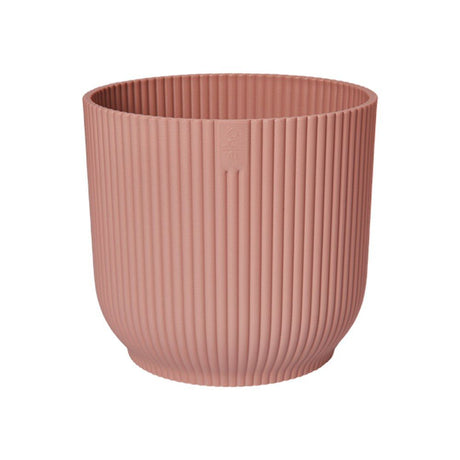 Elho 22cm Delicate Pink Vibes Fold Round Pot - Old Railway Line Garden Centre