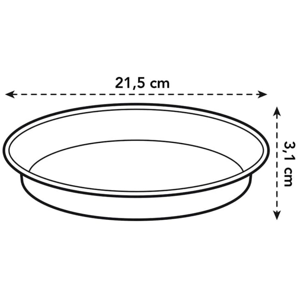 Elho 22cm Living Black Green Basics Saucer - Old Railway Line Garden Centre