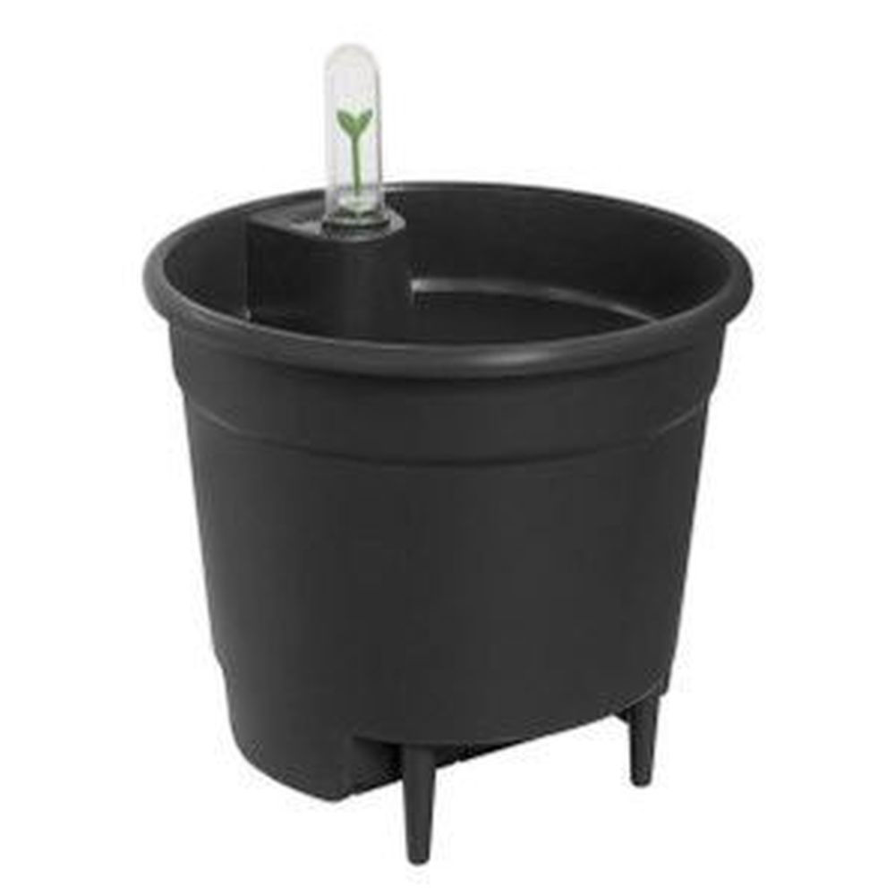 Elho 24cm Living Black Self - Watering Insert - Old Railway Line Garden Centre