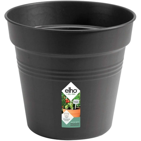 Elho 35cm Living Black Green Basics Growpot - Old Railway Line Garden Centre
