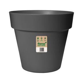 Elho 40cm Anthracite Paris Flower Pot - Old Railway Line Garden Centre