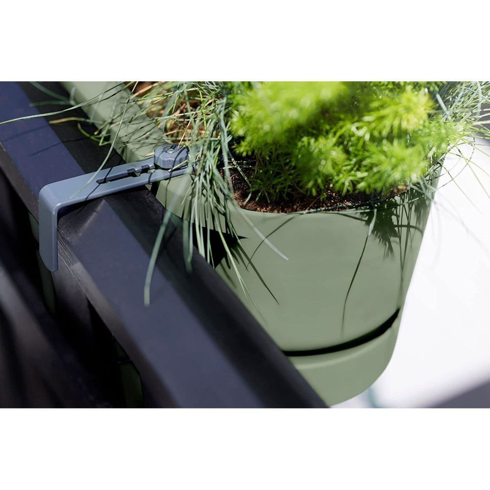 Elho 52cm Leaf Green Greenville Easy Balcony Planter - Old Railway Line Garden Centre