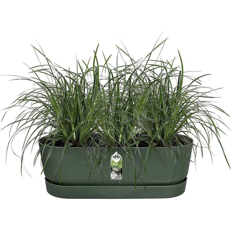 Elho 52cm Leaf Green Greenville Easy Balcony Planter - Old Railway Line Garden Centre
