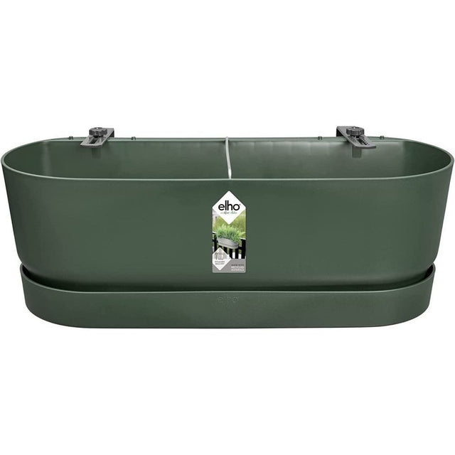 Elho 52cm Leaf Green Greenville Easy Balcony Planter - Old Railway Line Garden Centre