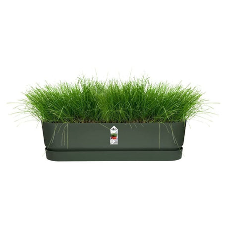 Elho 70cm Leaf Green Greenvillle Long Trough Planter - Old Railway Line Garden Centre