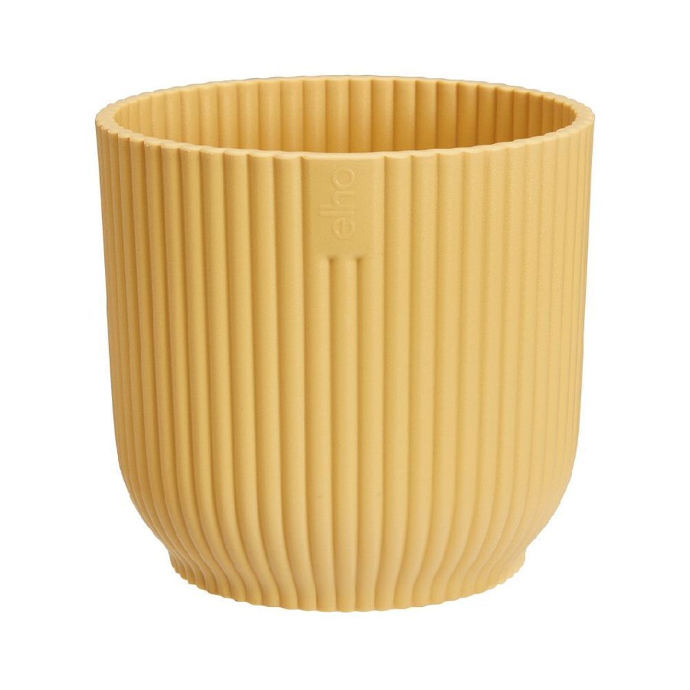 Elho 7cm Butter Yellow Vibes Fold Mini Round Pot - Old Railway Line Garden Centre