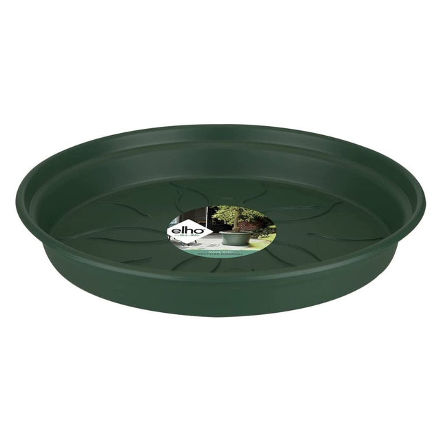 Elho Green Basics 14cm Leaf Green Saucer - Old Railway Line Garden Centre