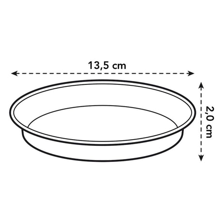 Elho Green Basics 14cm Leaf Green Saucer - Old Railway Line Garden Centre