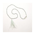 Eliza Gracious Ostrich Feather Pendant - Light Grey - Old Railway Line Garden Centre