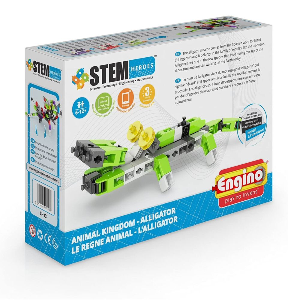 Engino STEM Heroes Animal Kingdom - Alligator - Old Railway Line Garden Centre