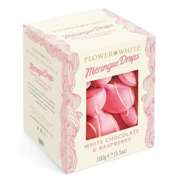 Exquisite Swiss Baked Chocolate Meringue Drops White Chocolate - Old Railway Line Garden Centre