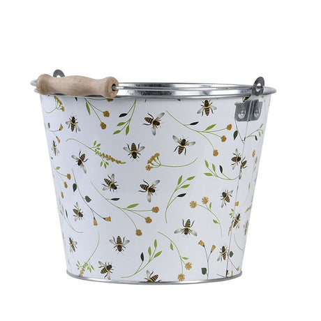 Fallen Fruits Bee Print Bucket - Old Railway Line Garden Centre