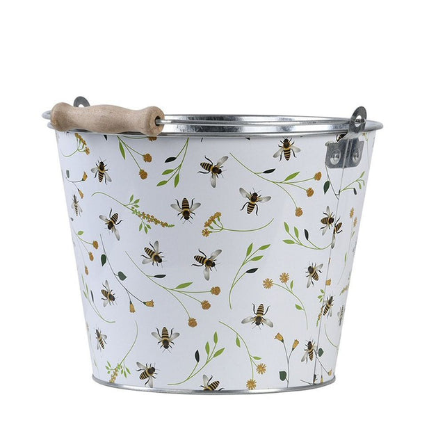 Fallen Fruits Bee Print Bucket - Old Railway Line Garden Centre