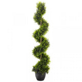 Faux Decor 120cm Artificial Cypress Topiary Twirl - Old Railway Line Garden Centre