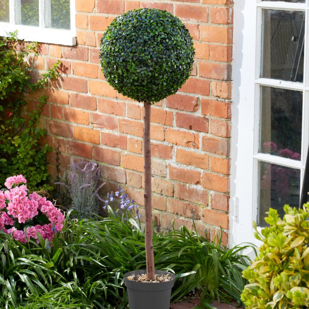 Faux Decor 120cm Artificial Uno Topiary Tree - Old Railway Line Garden Centre
