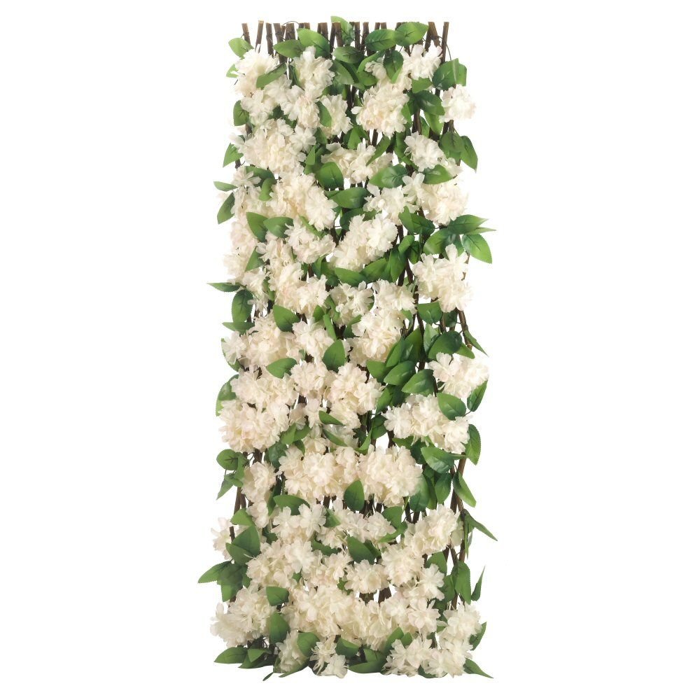 Faux Decor 1.8 x 0.6m Artificial Cherry Blossom Expandable Trellis - Old Railway Line Garden Centre