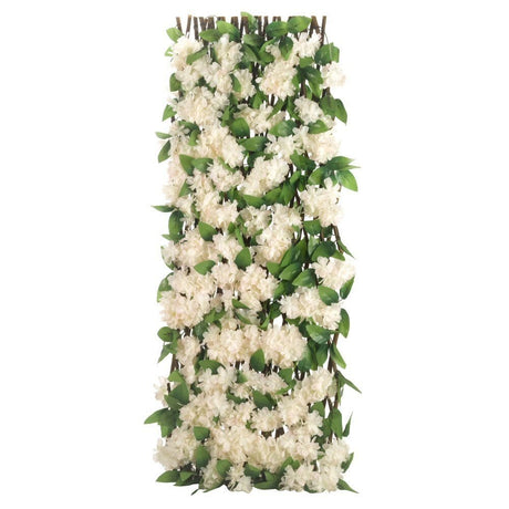 Faux Decor 1.8 x 0.6m Artificial Cherry Blossom Expandable Trellis - Old Railway Line Garden Centre