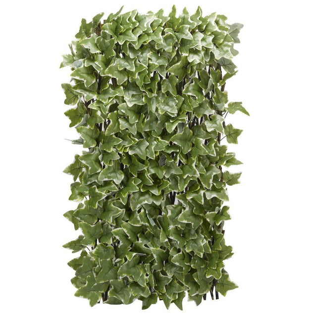 Faux Decor 180cm x 90cm Artificial Ivy Leaf Expandable Trellis - Old Railway Line Garden Centre