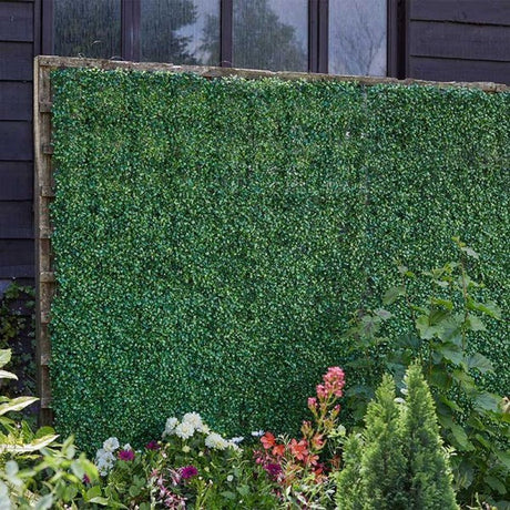 Faux Decor 60x40cm Artificial Boxwood Screening Panel - Old Railway Line Garden Centre
