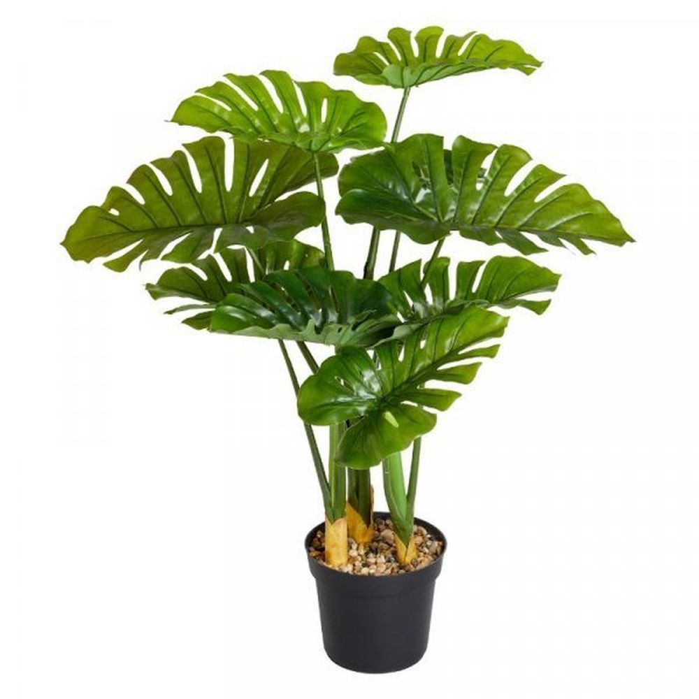 Faux Decor 89cm Artificial Swiss Cheese Plant - Old Railway Line Garden Centre