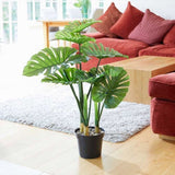 Faux Decor 89cm Artificial Swiss Cheese Plant - Old Railway Line Garden Centre
