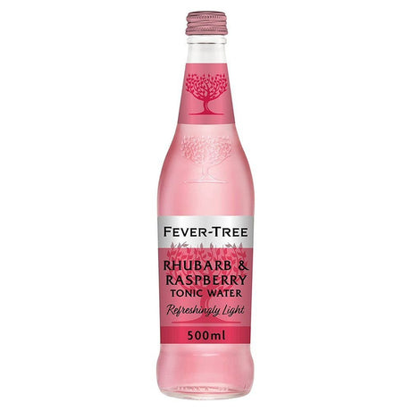Fever - Tree 500ml Refreshingly Light Rhubarb & Raspberry Tonic Water - Old Railway Line Garden Centre