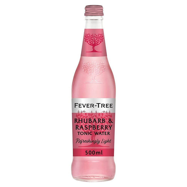 Fever - Tree 500ml Refreshingly Light Rhubarb & Raspberry Tonic Water - Old Railway Line Garden Centre