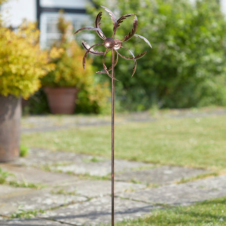 Flamboya 120cm Oak Leaf Wind Spinner - Old Railway Line Garden Centre