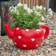 Flamboya 38cm Teapot Heart Planter - Old Railway Line Garden Centre