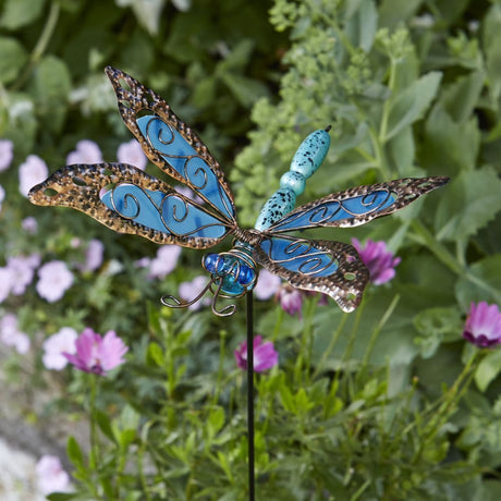 Flamboya 46cm Dragonfly Delight Border Stake (Choice of 2) - Old Railway Line Garden Centre