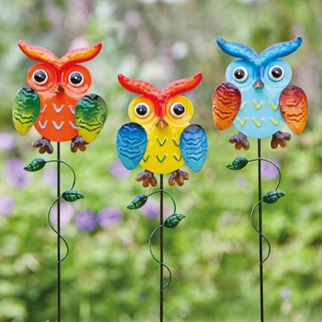 Flamboya 50cm Owlet Loony Stake (Choice of 3) - Old Railway Line Garden Centre