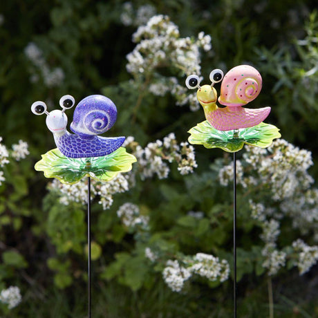 Flamboya 50cm Snail Loony Stake (Choice of 2) - Old Railway Line Garden Centre