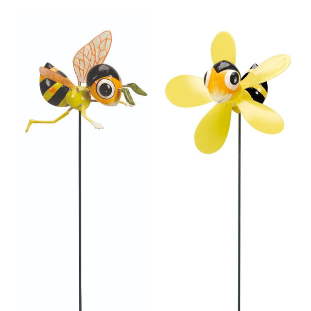 Flamboya 52cm Bee Loony Border Stake (Choice of 2) - Old Railway Line Garden Centre