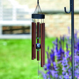 Flamboya 76cm Copper Jade Wind Chime - Old Railway Line Garden Centre