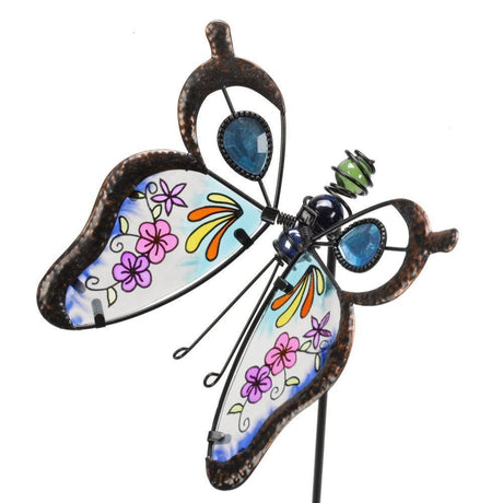 Flamboya 87cm Butterfly Brilliance Border Stake (Choice of 2) - Old Railway Line Garden Centre