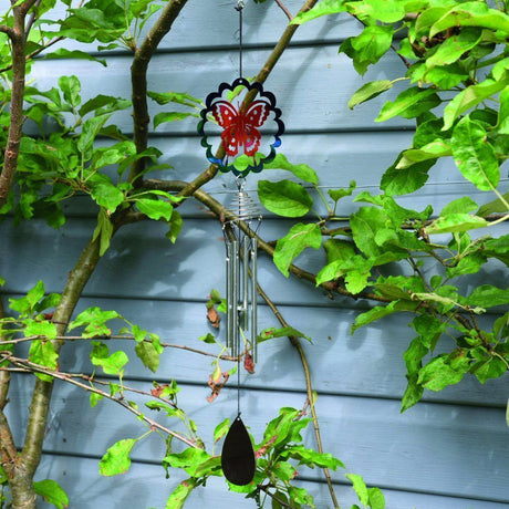 Flamboya Butterfly Wind Chime - Old Railway Line Garden Centre