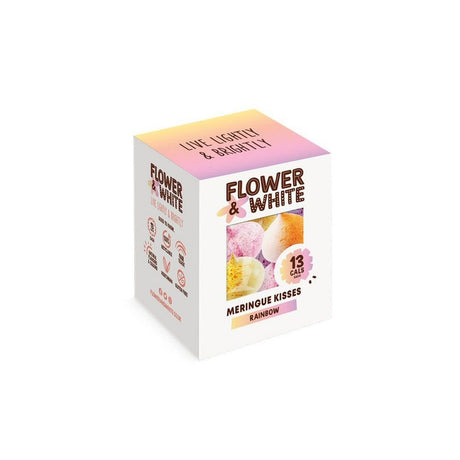Flower & White 100g Rainbow Fruit Meringue Kisses - Old Railway Line Garden Centre