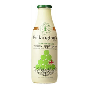 Folkington's 1 Litre Cloudy Apple Juice - Old Railway Line Garden Centre