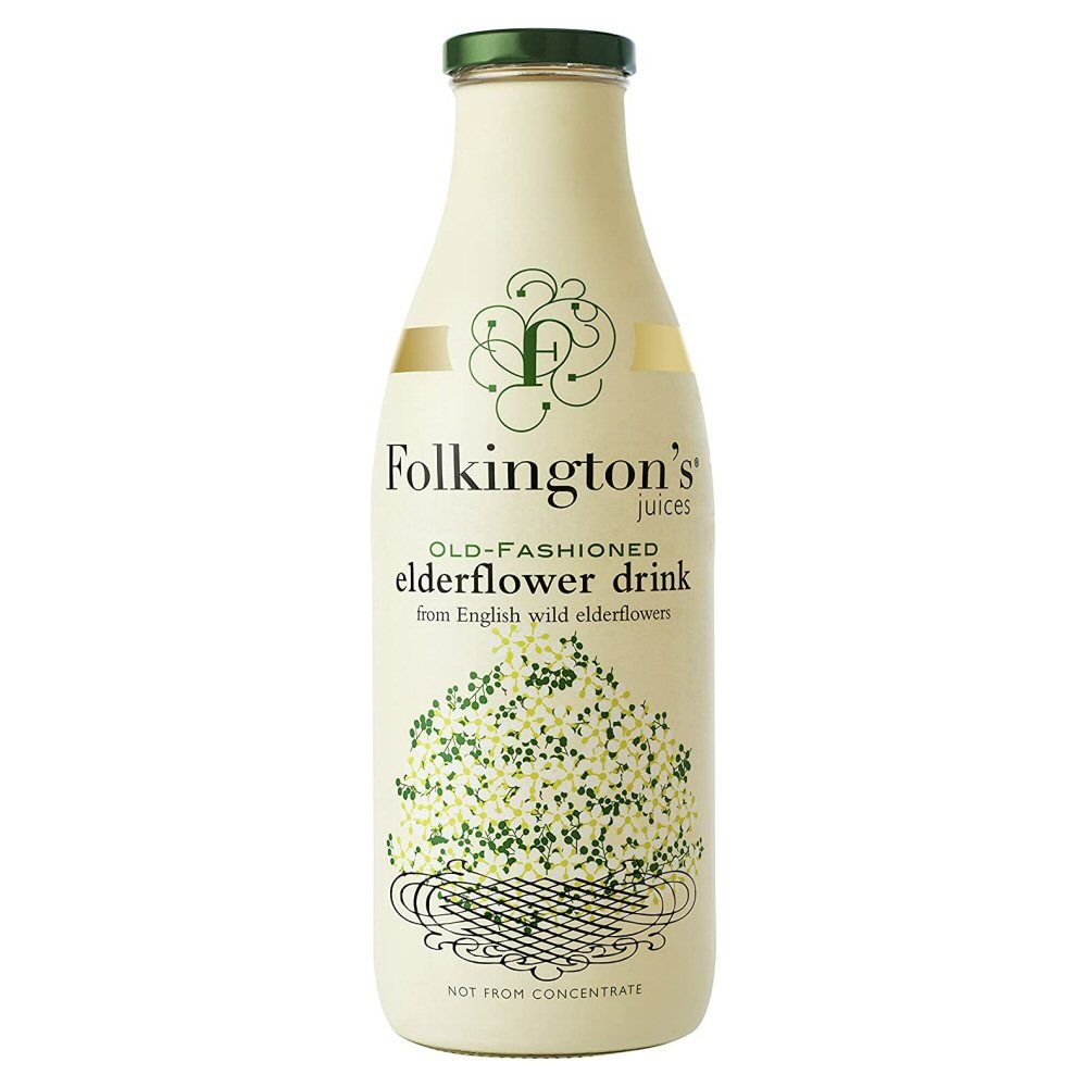 Folkington's 1 Litre Old - Fashioned Elderflower Drink - Old Railway Line Garden Centre