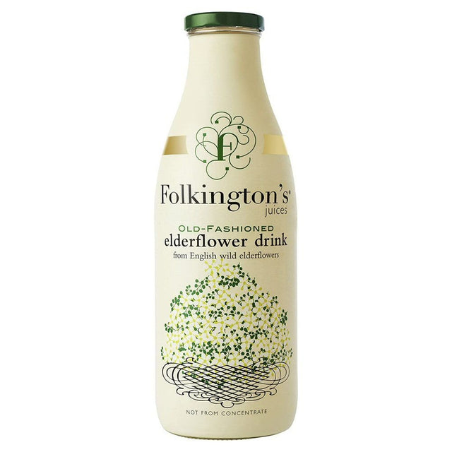 Folkington's 1 Litre Old - Fashioned Elderflower Drink - Old Railway Line Garden Centre