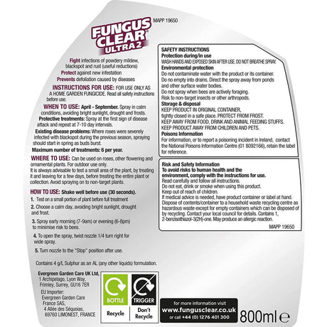 FungusClear Ultra 800ml Ready to Use Gun - Old Railway Line Garden Centre