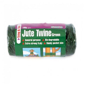 Gardman 100g Green Jute Twine Spool - Old Railway Line Garden Centre