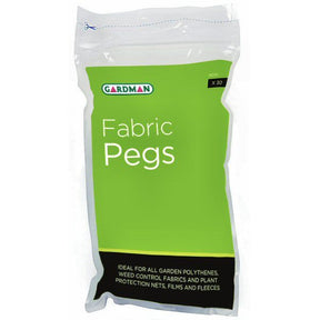 Gardman 11cm Fabric Pegs (Pack of 30) - Old Railway Line Garden Centre