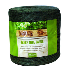 Gardman 500g Green Jute Twine Ball - Old Railway Line Garden Centre