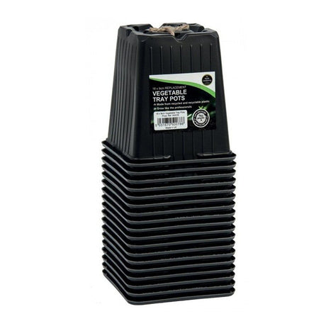 Garland 9cm Square Vegetable Tray Pots (Pack of 18) - Old Railway Line Garden Centre