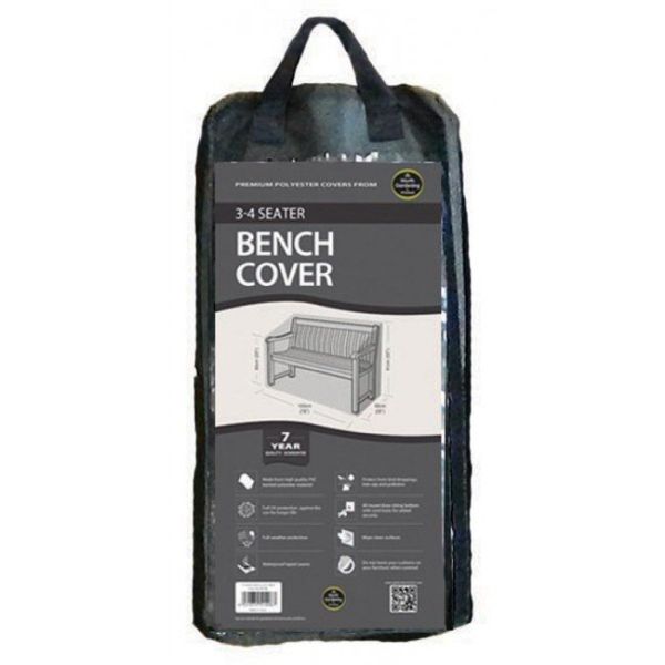 Garland Black 3 - 4 Seat Bench Cover - W1496 - Old Railway Line Garden Centre