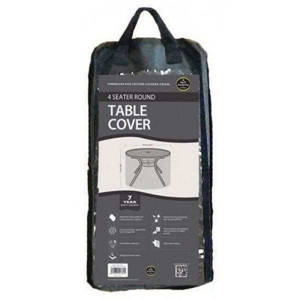 Garland Black 4 Seater Round Table Cover - W1360 - Old Railway Line Garden Centre