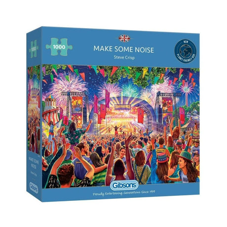 Gibsons Games 1000 Piece Make Some Noise Jigsaw Puzzle - Old Railway Line Garden Centre