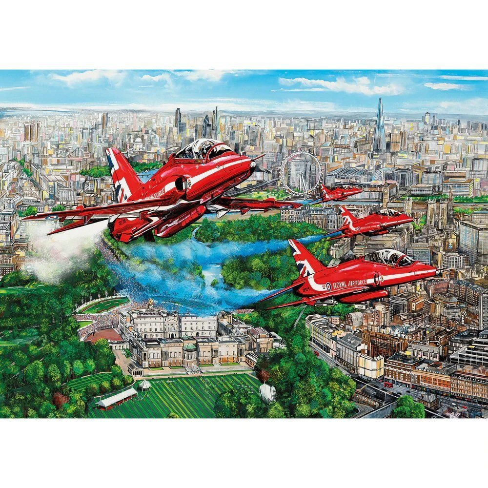 Gibsons Games 1000 Piece 'Reds Over London' Jigsaw Puzzle - Old Railway Line Garden Centre